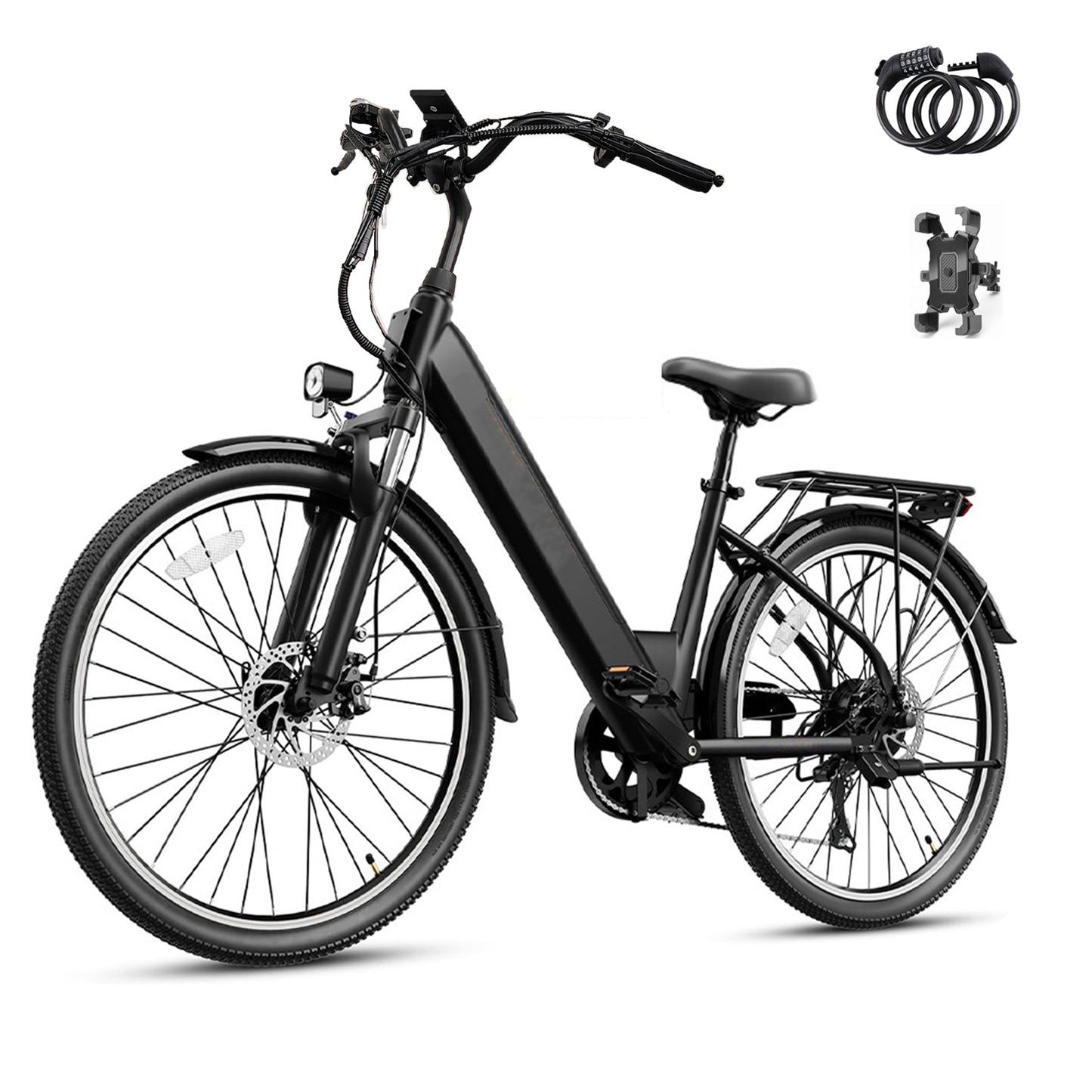 Ebike Q8 Premium + Gratis slot & telefoonhouder