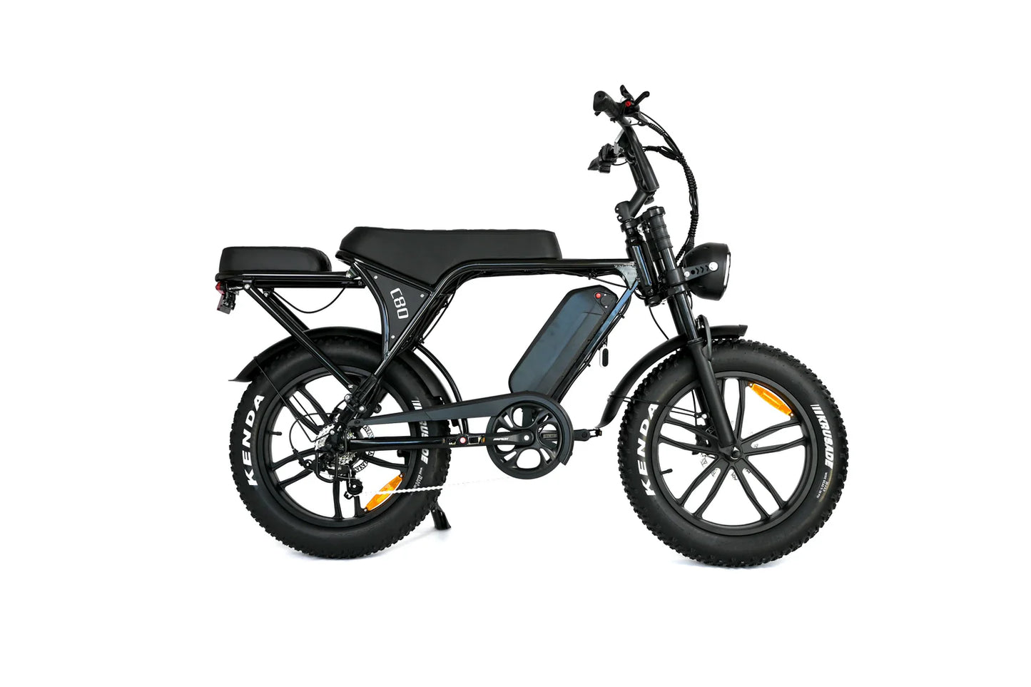 Ouxi C80 - Fatbike - Hydraulische Remmen - Shiny Black - 2025 Nieuwste model