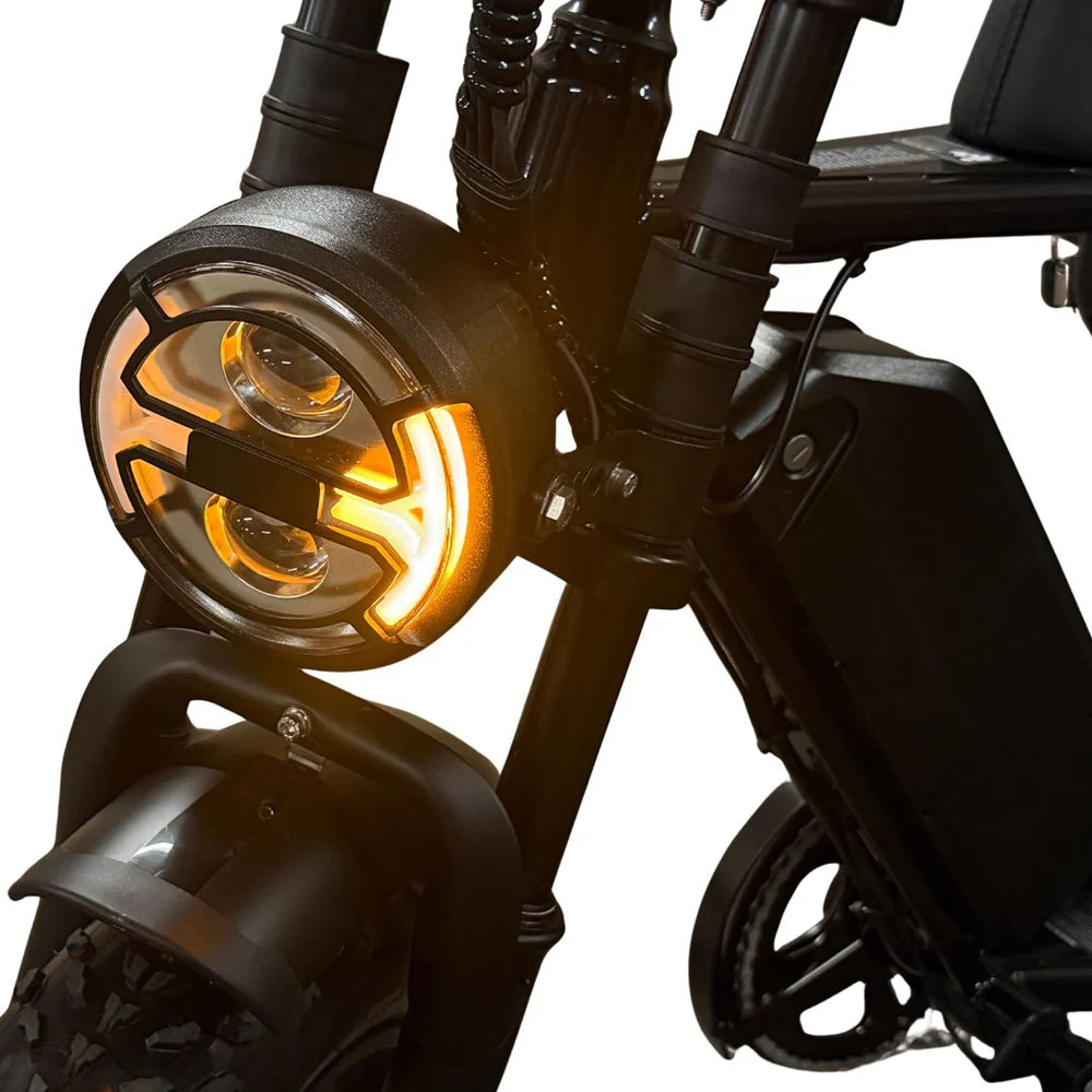 Ouxi C80 - Fatbike - Hydraulische Remmen - Shiny Black - 2025 Nieuwste model
