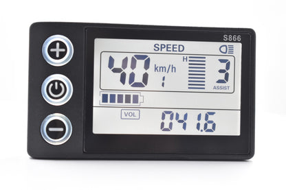 S866 Display – Universele Fatbike Display - Opvoerbaar