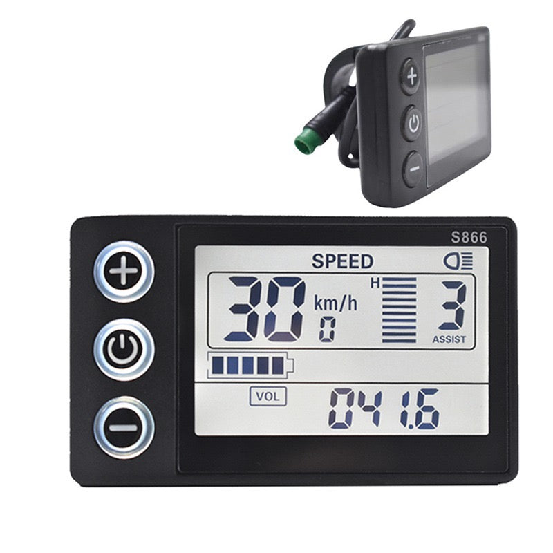 S866 Display – Universele Fatbike Display - Opvoerbaar