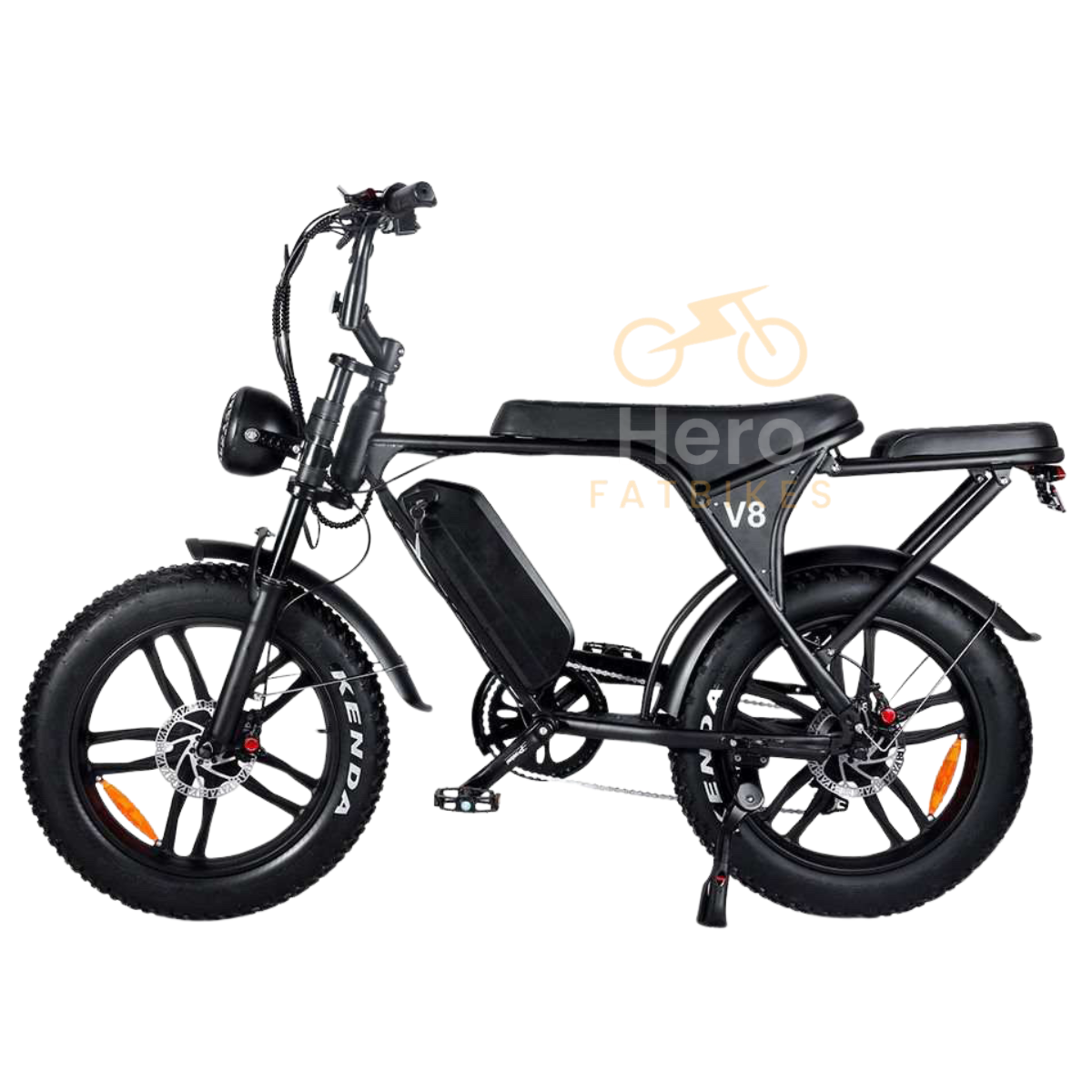 Fatbike V8 3.0 hydraulische remmen + GRATIS Alarm , achterbankje en voetensteuntjes
