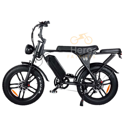 Fatbike V8 3.0 hydraulische remmen + GRATIS Alarm , achterbankje en voetensteuntjes