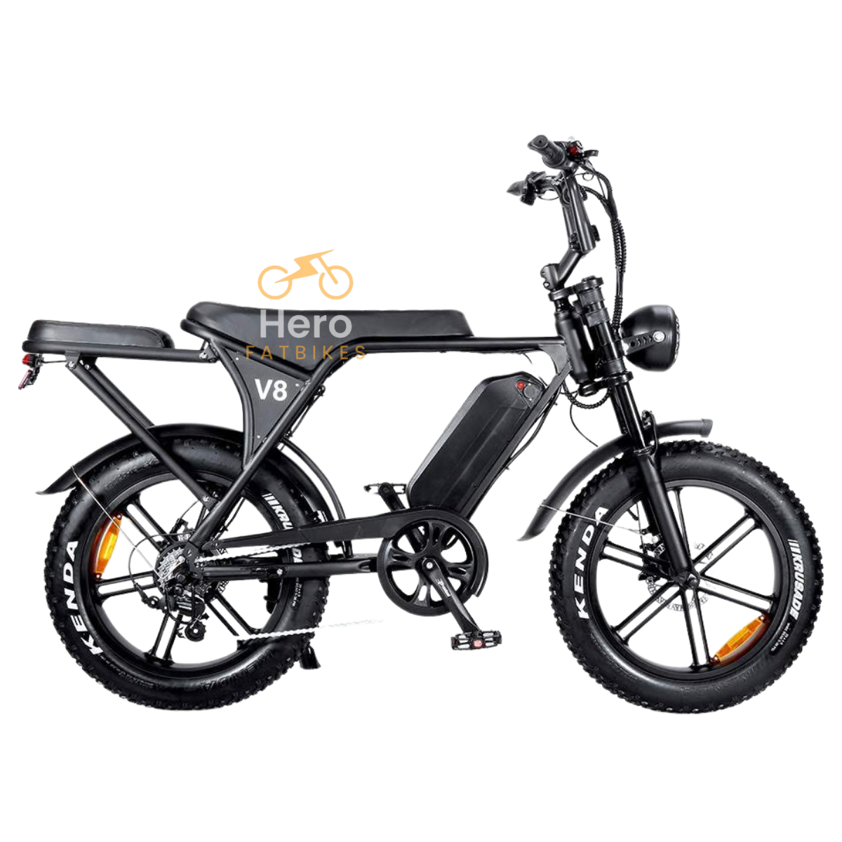 Fatbike V8 3.0 hydraulische remmen + GRATIS Alarm , achterbankje en voetensteuntjes