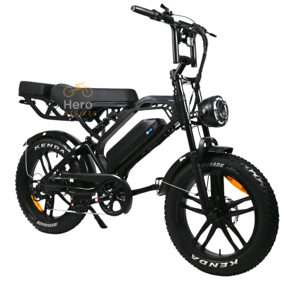 Fatbike V20 Pro 7.0 2025 Hydraulische remmen + Gratis Alarm en Telefoontas Gratis achterzitje
