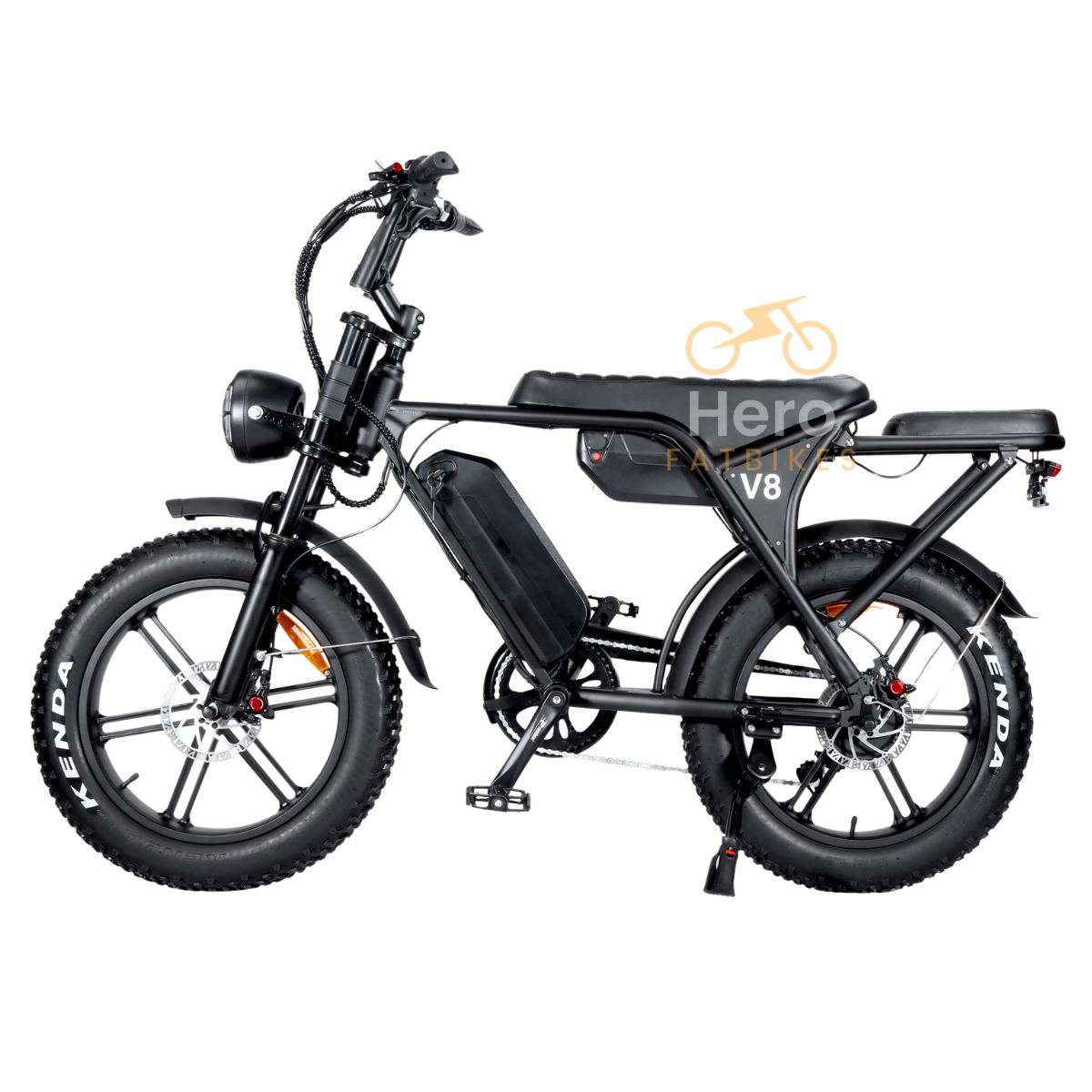 Fatbike V8 MAX Double Battery-Hydraulic brakes-Range of 120KM 