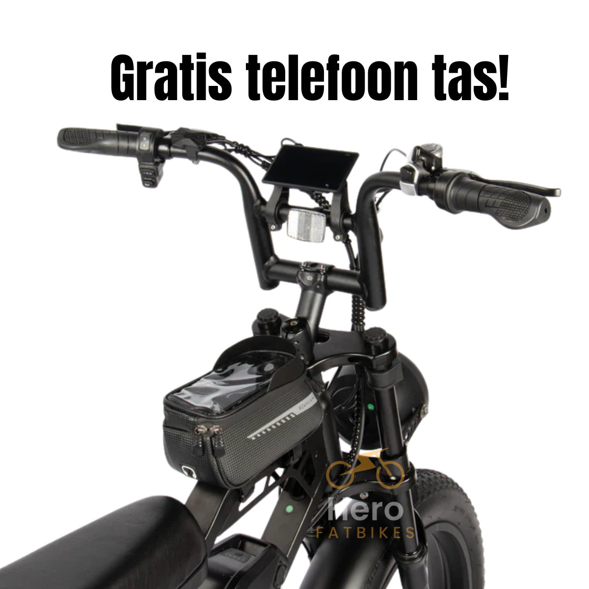 Fatbike V20 Pro 7.0 2025 Hydraulische remmen + Gratis Alarm en Telefoontas Gratis achterzitje