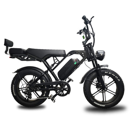 Fatbike X80 Pro 10.0 - Zwart- Killswitch - Met code - Gratis achterzitje - alarmsysteem