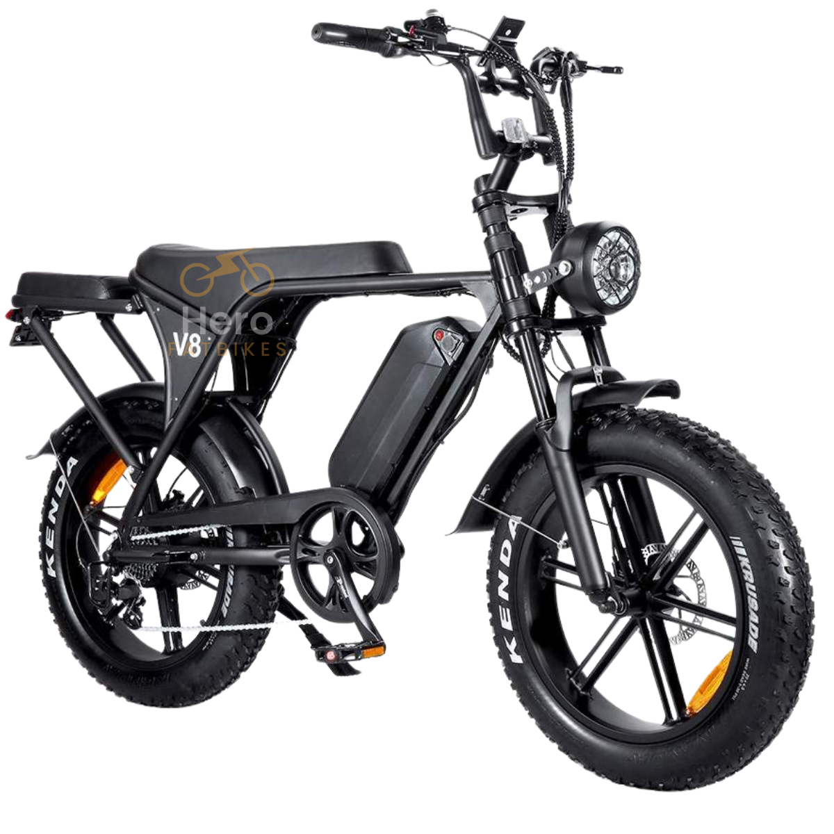 Fatbike V8 3.0 hydraulische remmen + GRATIS Alarm , achterbankje en voetensteuntjes