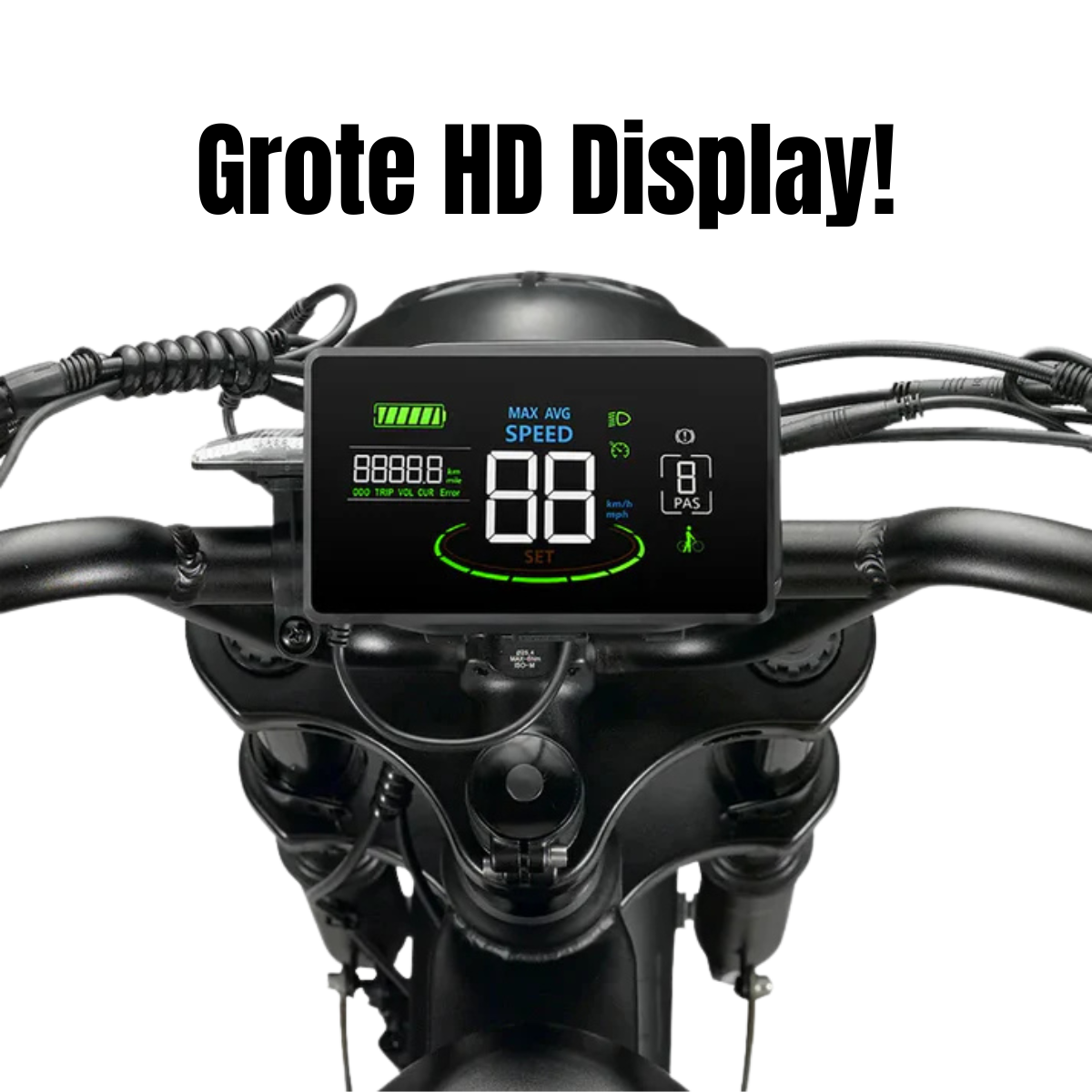 Fatbike V20 Pro 7.0 2025 Hydraulische remmen + Gratis Alarm en Telefoontas Gratis achterzitje