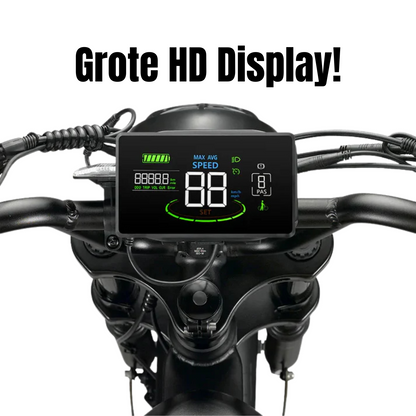 Fatbike V20 Pro 7.0 2025 Hydraulische remmen + Gratis Alarm en Telefoontas Gratis achterzitje