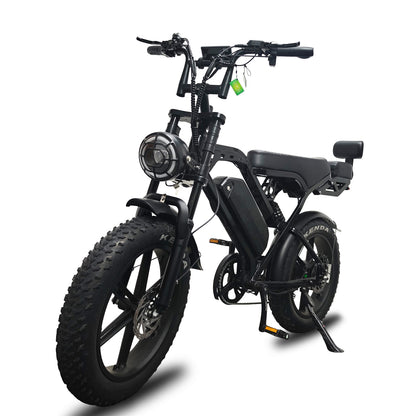 Fatbike X80 Pro 10.0 - Zwart- Killswitch - Met code - Gratis achterzitje - alarmsysteem