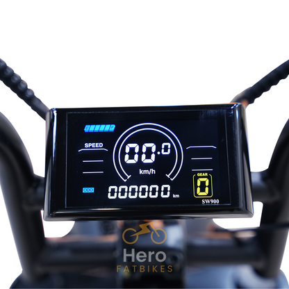 A20 Pro Fatbike 250W - 60 Km actieradius - Gashendel - Stuurslot voor extra beveiliging