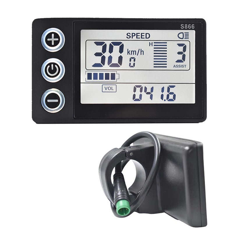 S866 Display – Universele Fatbike Display - Opvoerbaar