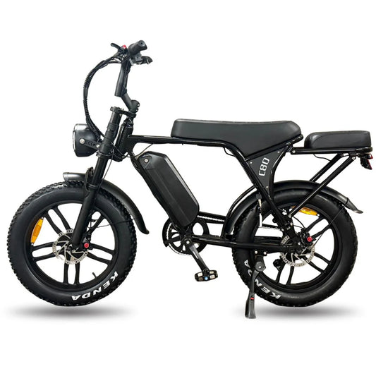 Ouxi C80 - Fatbike - Hydraulische Remmen - Shiny Black - 2025 Nieuwste model