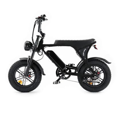 OUXI C80 Mini Fatbike - Zwart - Hydraulische Remmen