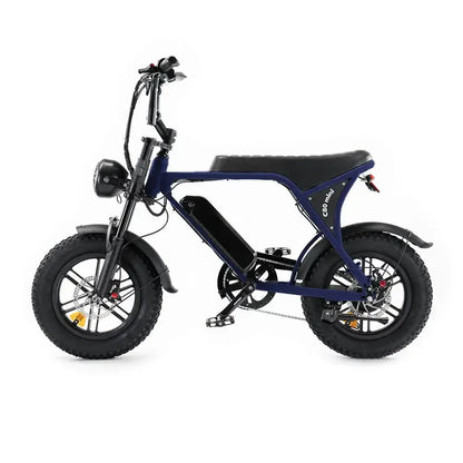OUXI C80 Mini Fatbike - Blauw - Hydraulische Remmen