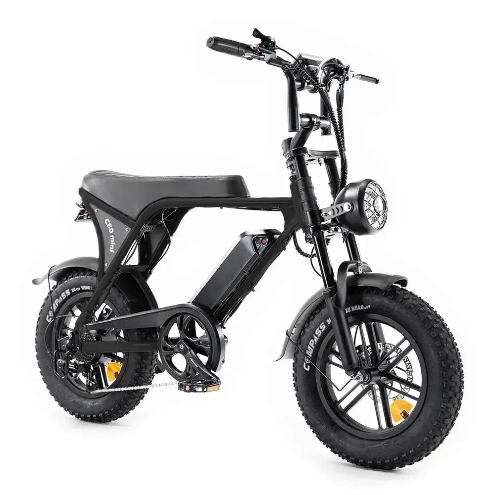 OUXI C80 Mini Fatbike - Zwart - Hydraulische Remmen
