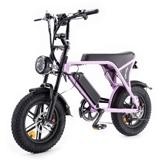 OUXI C80 Mini Fatbike - Roze - Hydraulische Remmen
