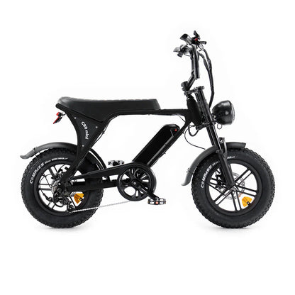 OUXI C80 Mini Fatbike - Zwart - Hydraulische Remmen