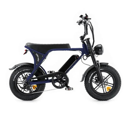 OUXI C80 Mini Fatbike - Blauw - Hydraulische Remmen