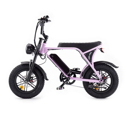 OUXI C80 Mini Fatbike - Roze - Hydraulische Remmen